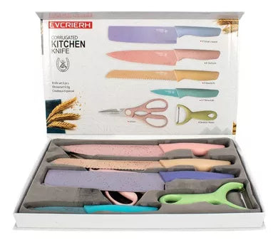 Juego De Cuchillos De Cocina Acero Inoxi